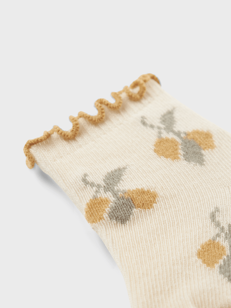 Lil' Atelier Baby DARLENE SOCK - Turtledove | Torgunns Barneklær AS