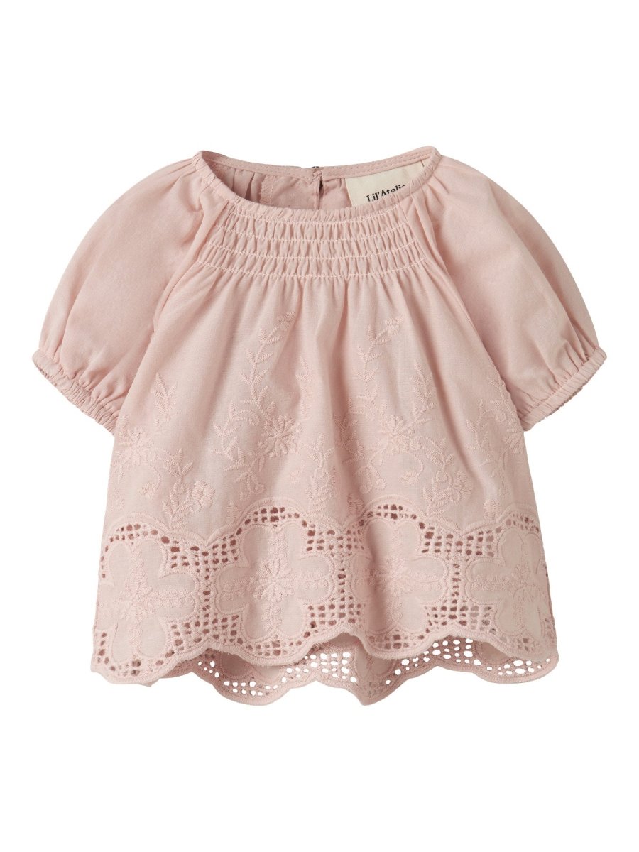 Lil' Atelier Baby DAYNA SS LOOSE SHIRT - Peach Whip | Torgunns Barneklær AS