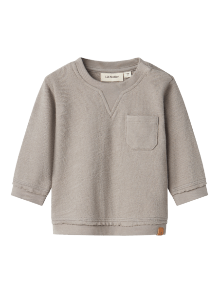 Lil' Atelier Baby DIAS LS NR SWEAT - Mourning Dove | Torgunns Barneklær AS
