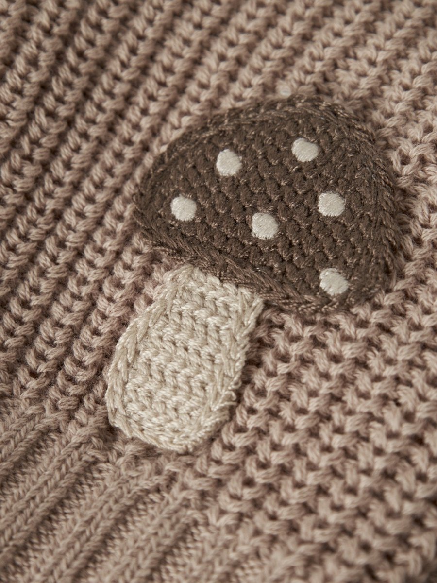 Lil' Atelier Baby EMLEN LAK LS KNIT CARD - Oxford Tan | Torgunns Barneklær AS