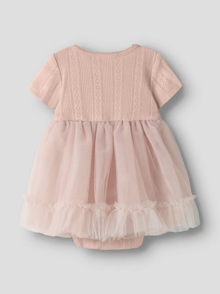 Lil Atelier Baby FANELLA Tyll bodykjole - Peach Whip | Torgunns Barneklær AS