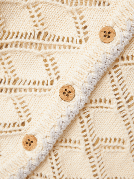 Lil' Atelier Baby FANNA LS KNIT CARD - Turtledove | Torgunns Barneklær AS