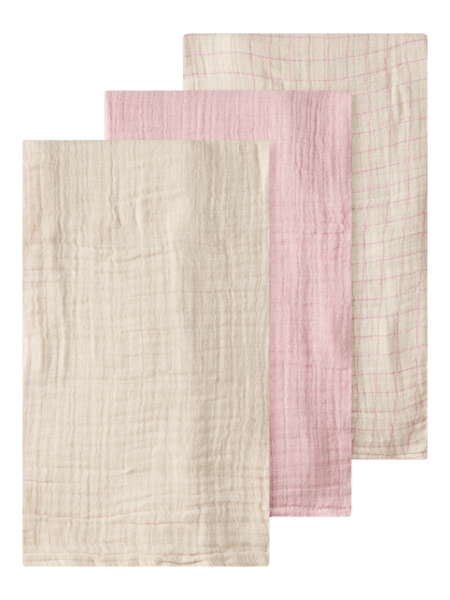 Lil' Atelier Baby FERGIE 3 PK NAPPIES - Peach Whip | Torgunns Barneklær AS