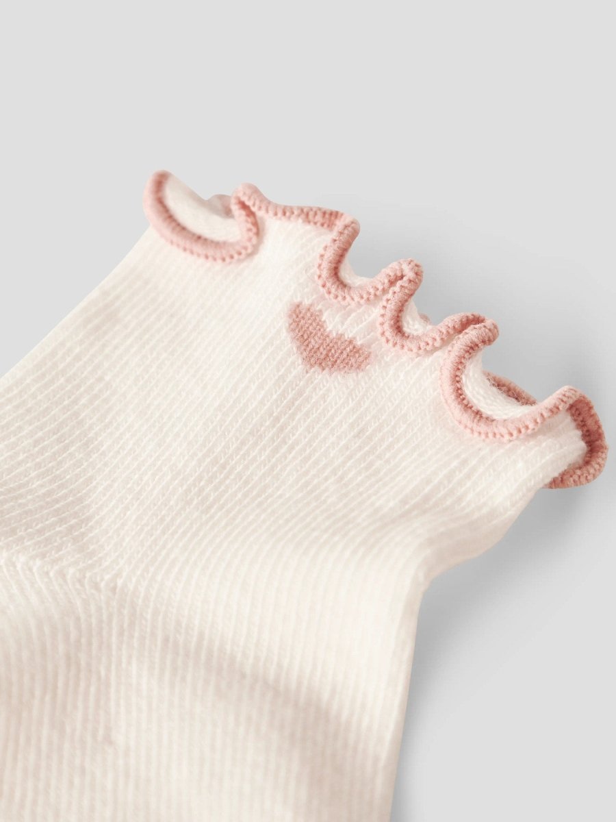 Lil' Atelier Baby FIDUCIA SOCK - Coconut Milk | Misty Rose | Torgunns Barneklær AS