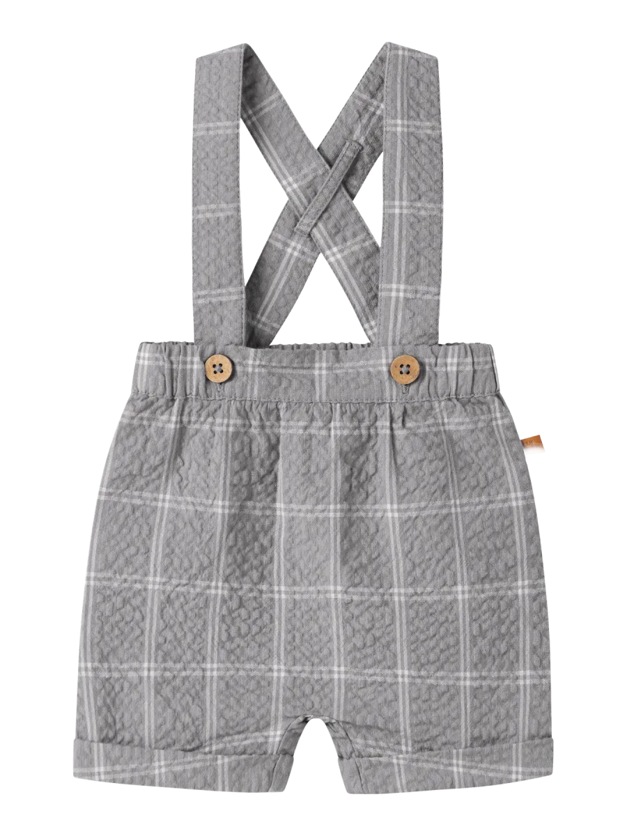 Lil' Atelier Baby FILIPE SHORTS - Ultimate Grey | Torgunns Barneklær AS