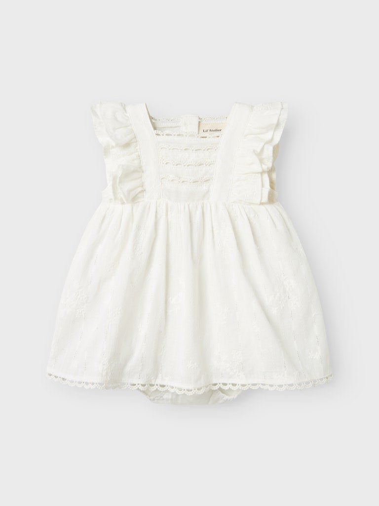 Lil' Atelier Baby FIOLA SL BODY DRESS - Coconut Milk | Torgunns Barneklær AS