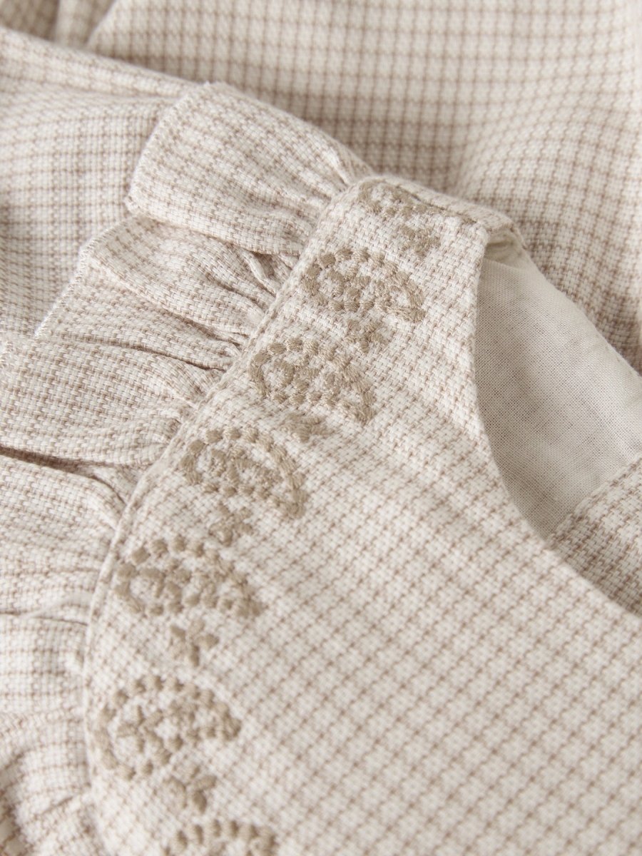 Lil' Atelier Baby FOLEY SS LOOSE ROMBER - Coconut Milk | Torgunns Barneklær AS