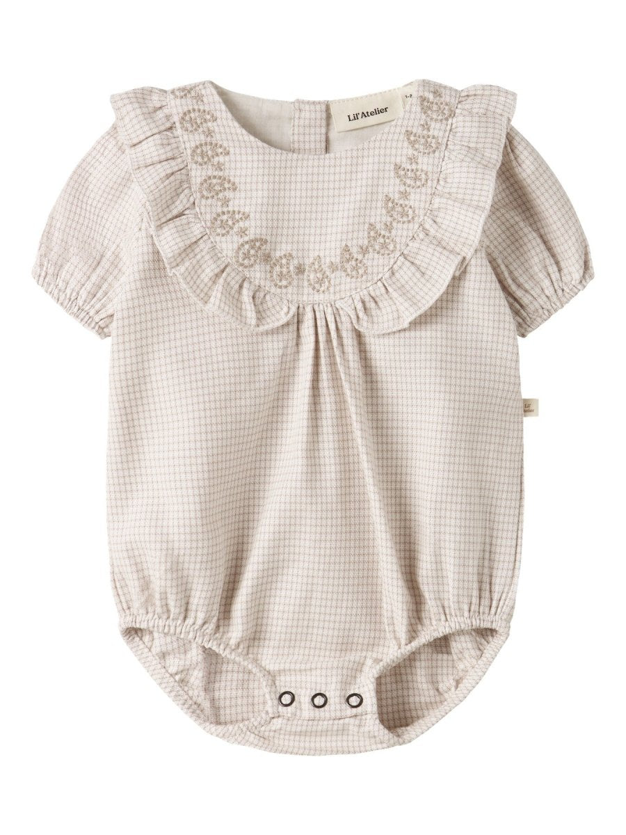 Lil' Atelier Baby FOLEY SS LOOSE ROMBER - Coconut Milk | Torgunns Barneklær AS