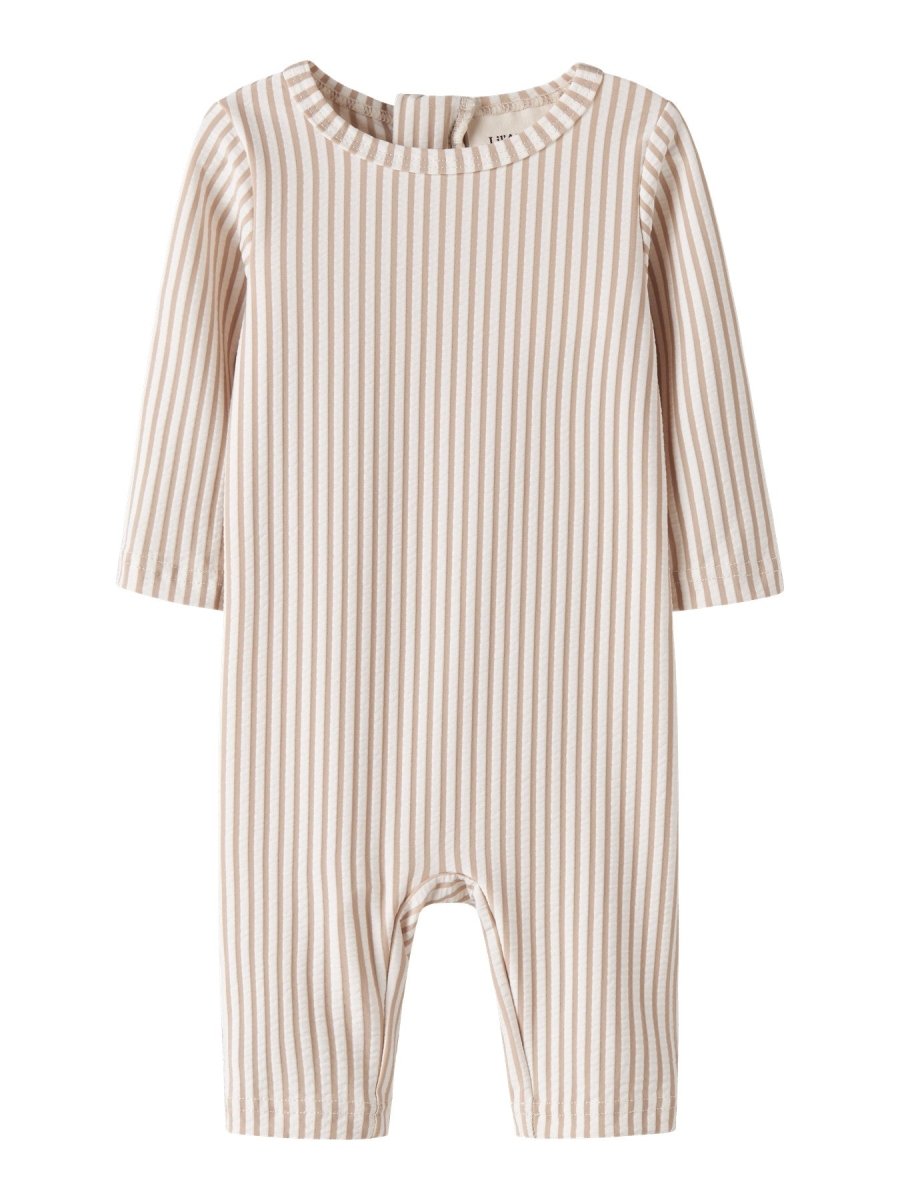Lil' Atelier Baby FONDO LS UV SUIT - Oxford Tan | Torgunns Barneklær AS