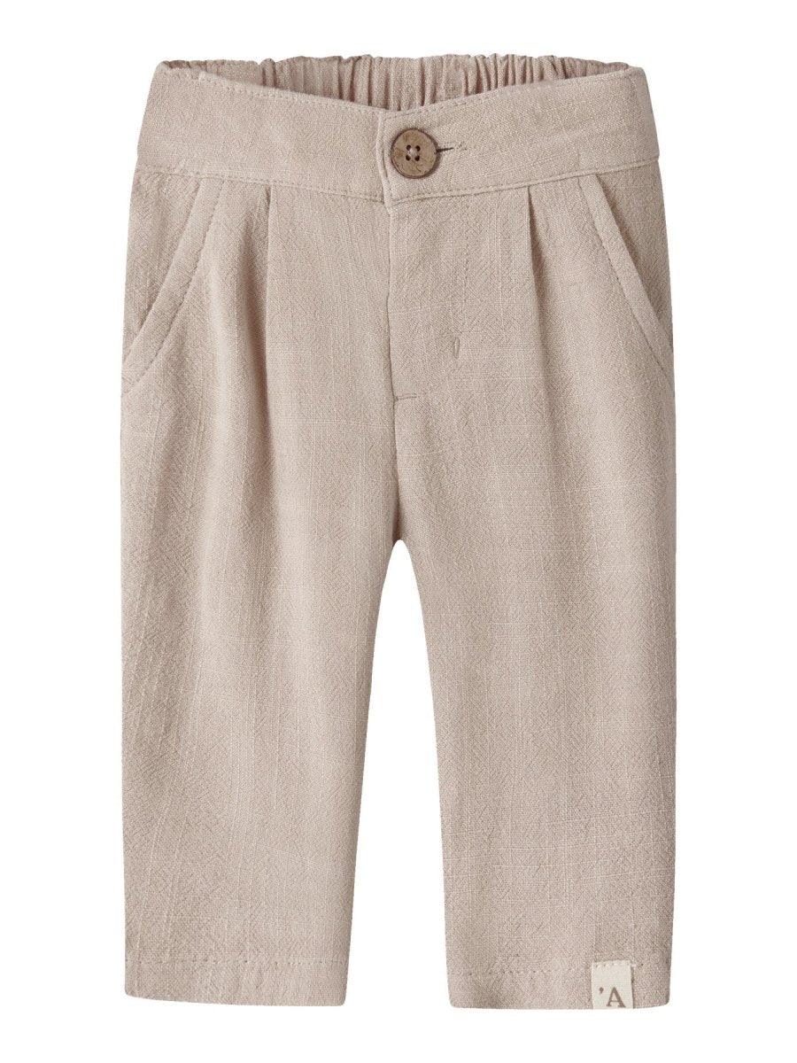 Lil Atelier Baby FREDDIE bukse - Feather Gray | Torgunns Barneklær AS