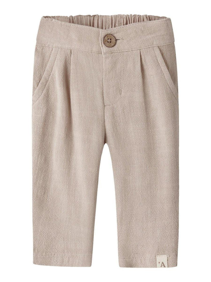Lil Atelier Baby FREDDIE bukse - Feather Gray | Torgunns Barneklær AS