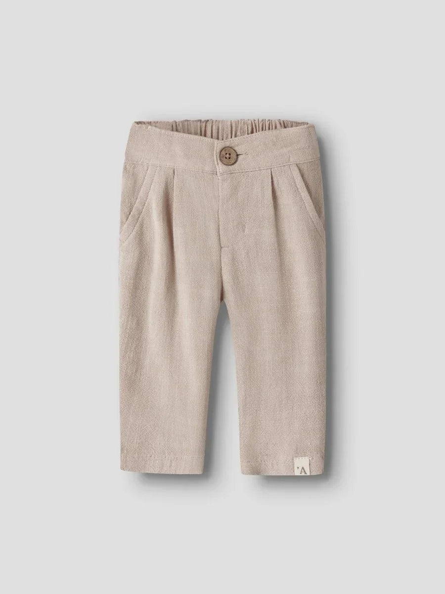 Lil Atelier Baby FREDDIE bukse - Feather Gray | Torgunns Barneklær AS