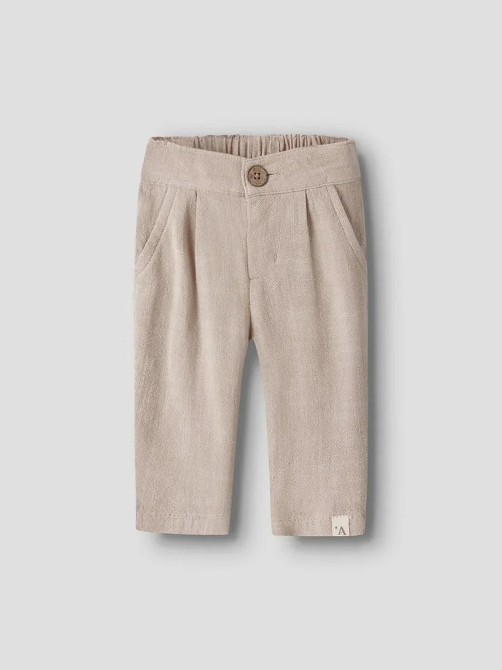 Lil Atelier Baby FREDDIE bukse - Feather Gray | Torgunns Barneklær AS