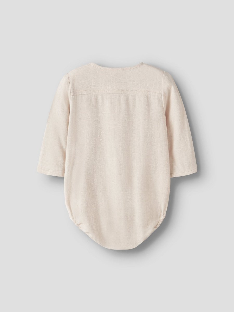 Lil Atelier Baby FREDDIE LOOSE bodyskjorte - Coconut Milk | Torgunns Barneklær AS