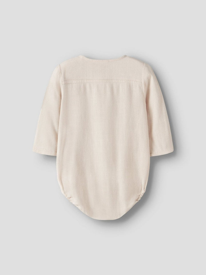 Lil Atelier Baby FREDDIE LOOSE bodyskjorte - Coconut Milk | Torgunns Barneklær AS