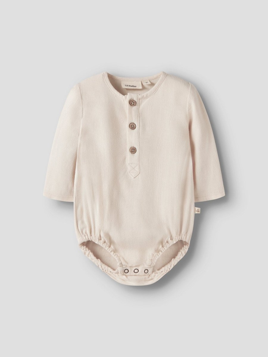 Lil Atelier Baby FREDDIE LOOSE bodyskjorte - Coconut Milk | Torgunns Barneklær AS