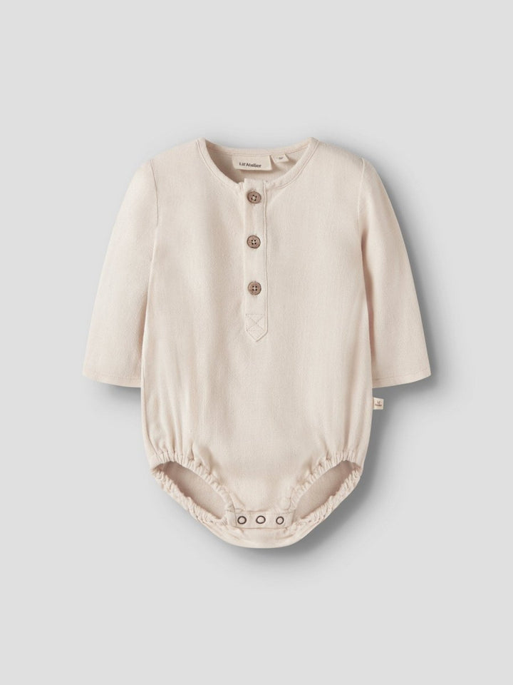 Lil Atelier Baby FREDDIE LOOSE bodyskjorte - Coconut Milk | Torgunns Barneklær AS