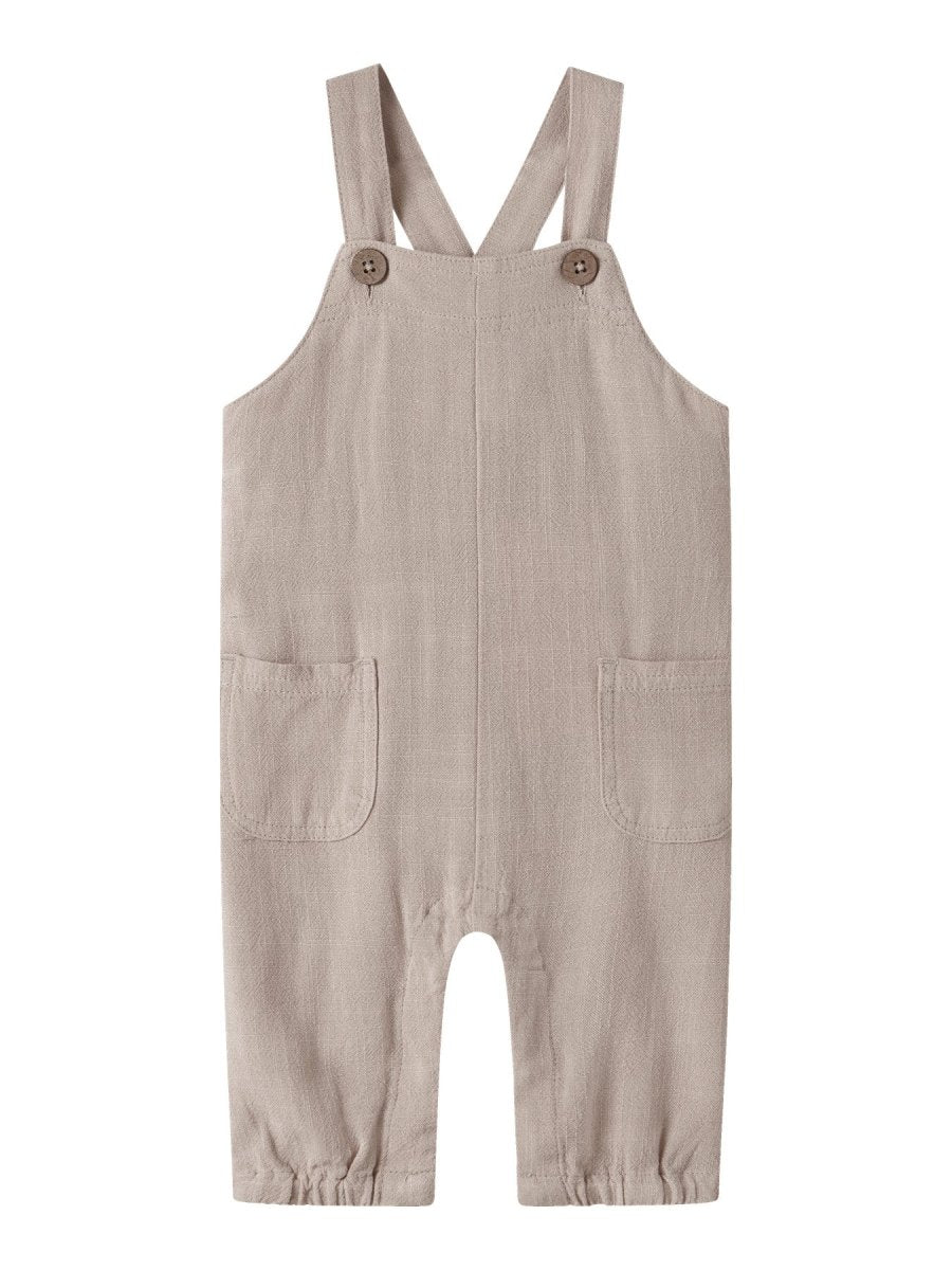 Lil Atelier Baby FREDDIE LOOSE overall - Feather Gray | Torgunns Barneklær AS