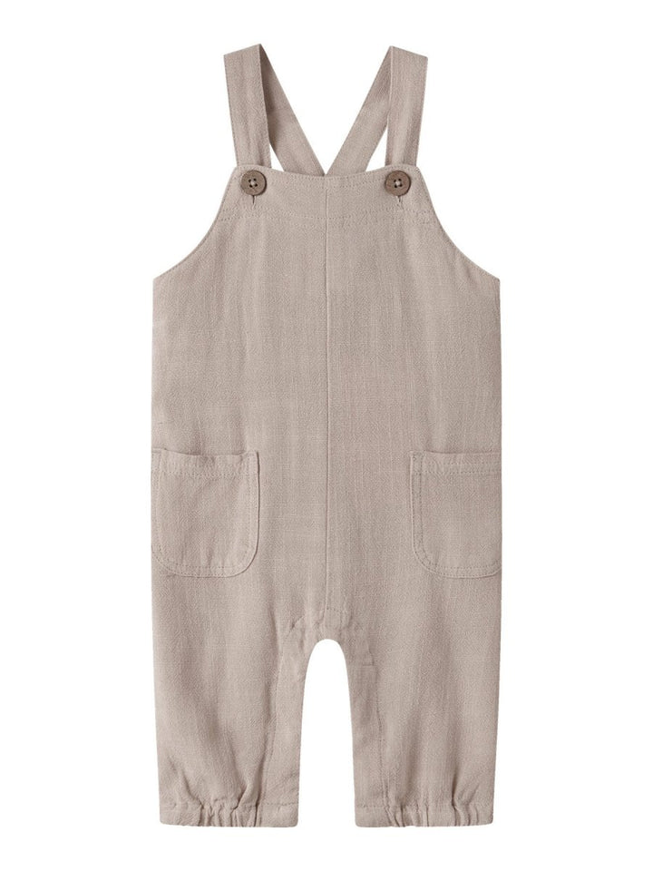 Lil Atelier Baby FREDDIE LOOSE overall - Feather Gray | Torgunns Barneklær AS