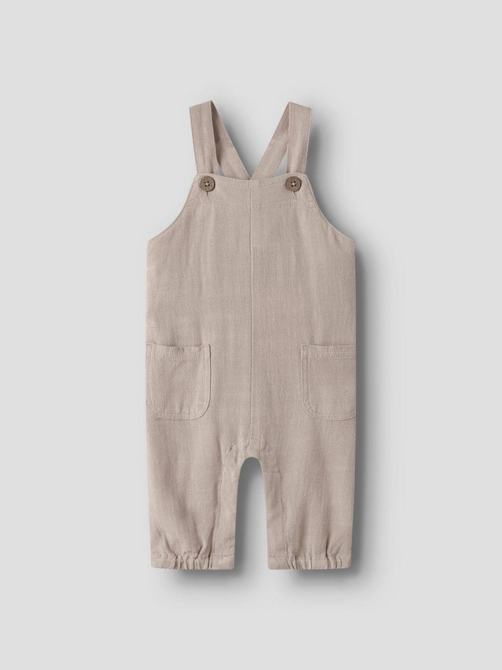 Lil Atelier Baby FREDDIE LOOSE overall - Feather Gray | Torgunns Barneklær AS