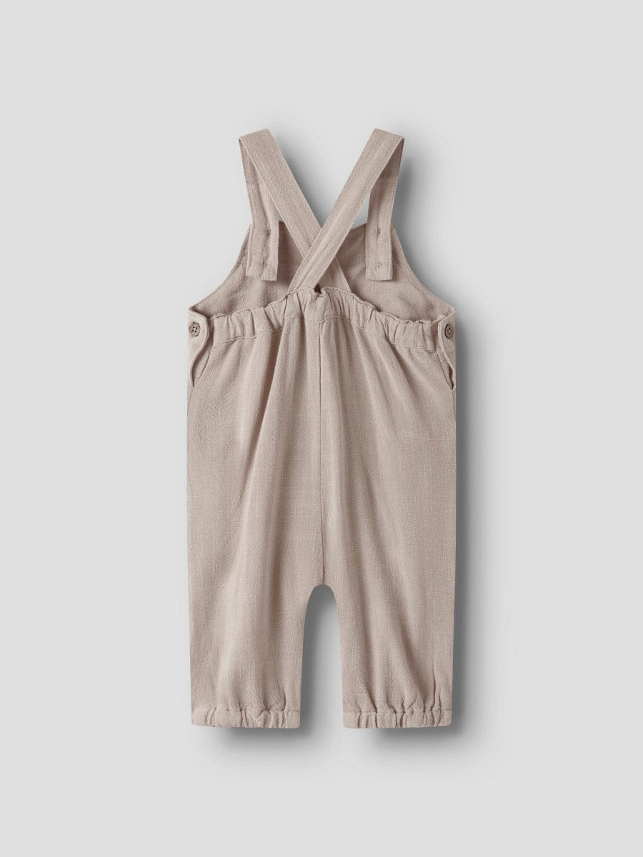 Lil Atelier Baby FREDDIE LOOSE overall - Feather Gray | Torgunns Barneklær AS