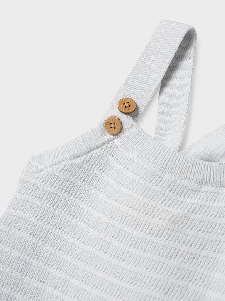 Lil' Atelier Baby FREJO KNIT OVERALL - Ancient Water | Torgunns Barneklær AS