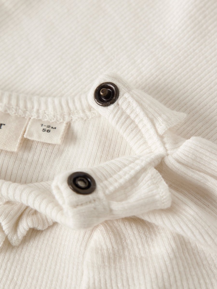 Lil' Atelier Baby FRIJO LS SLIM BODY - Coconut Milk | Torgunns Barneklær AS