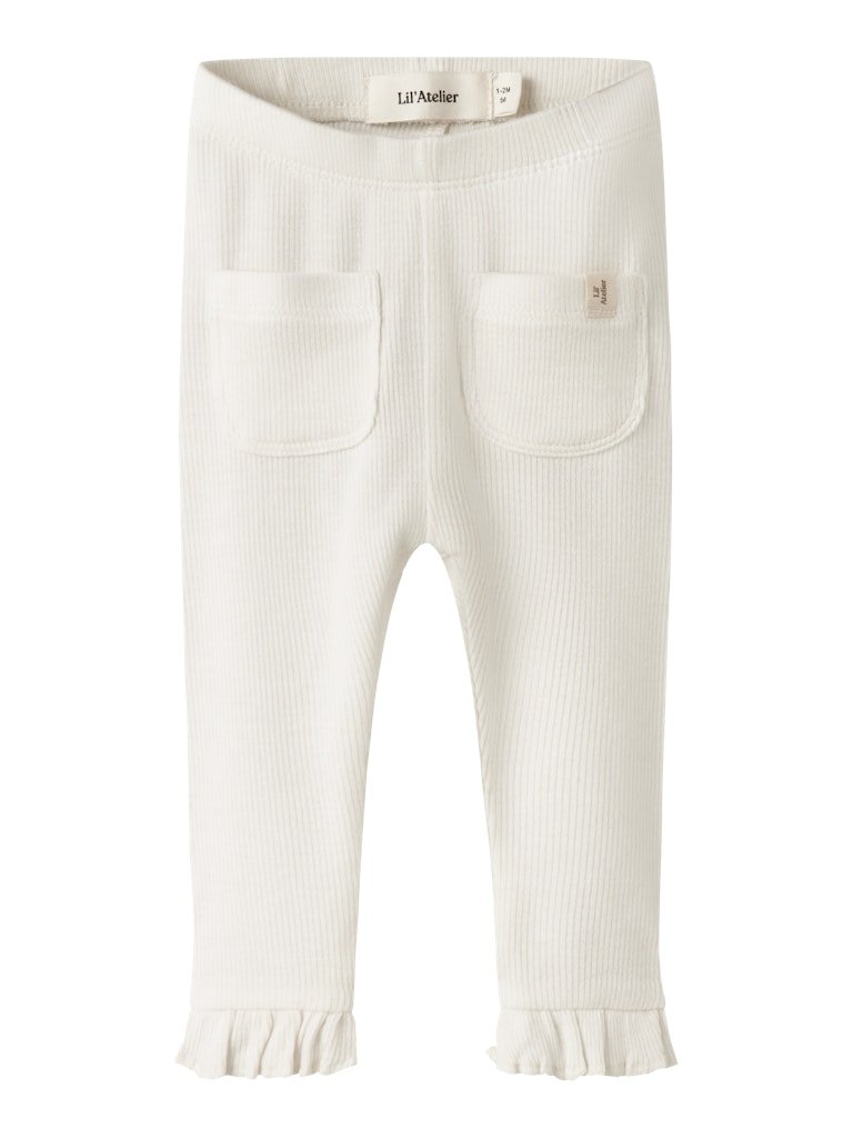 Lil' Atelier Baby FRIJO SLIM LEGGINGS - Coconut Milk | Torgunns Barneklær AS