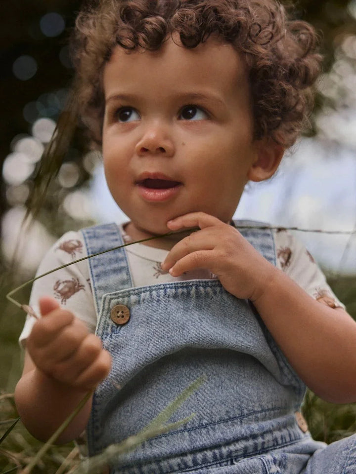 Lil Atelier Baby FUNDA LOOSE denim seleshorts - Medium Blue Denim | Torgunns Barneklær AS