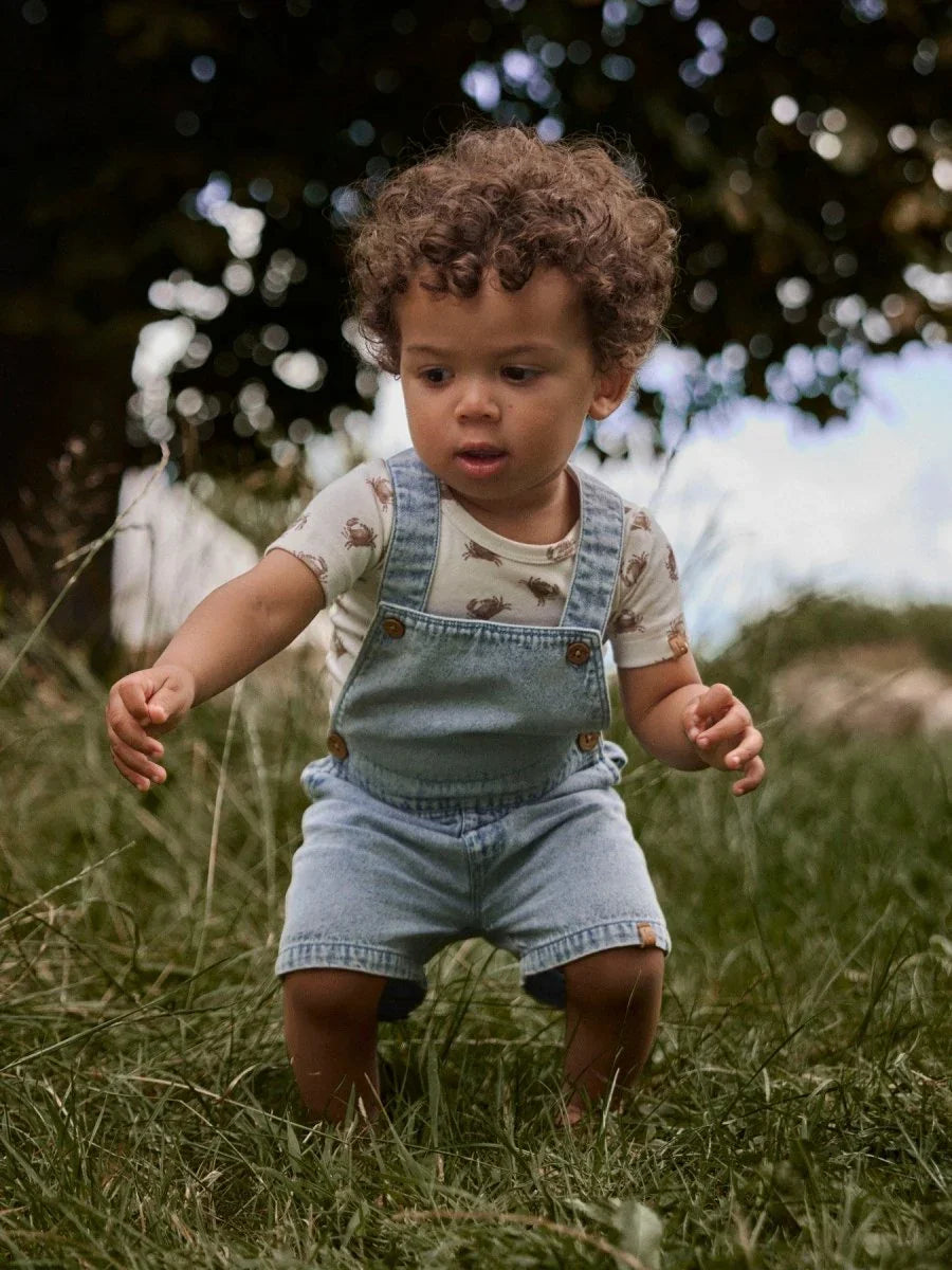 Lil Atelier Baby FUNDA LOOSE denim seleshorts - Medium Blue Denim | Torgunns Barneklær AS