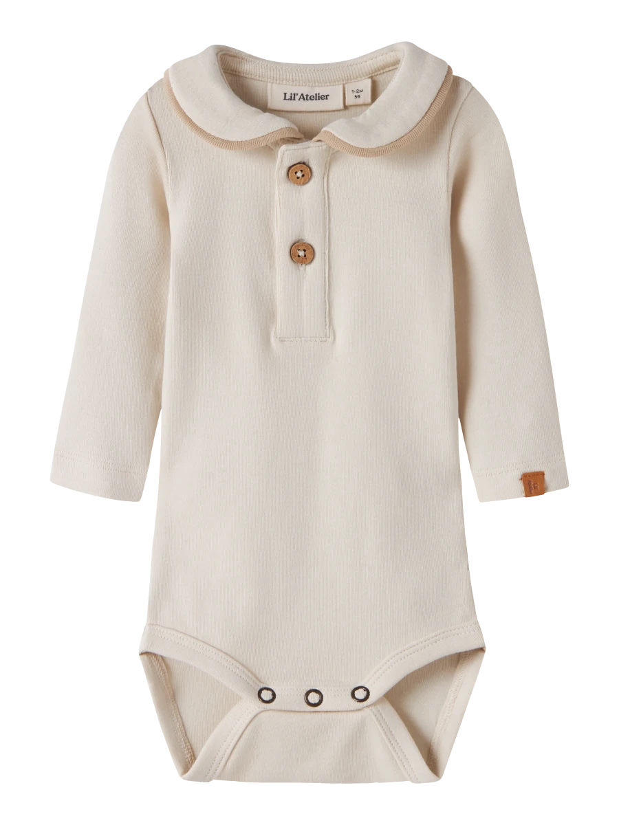 Lil' Atelier baby FUNDO body - Turtledove | Torgunns Barneklær AS