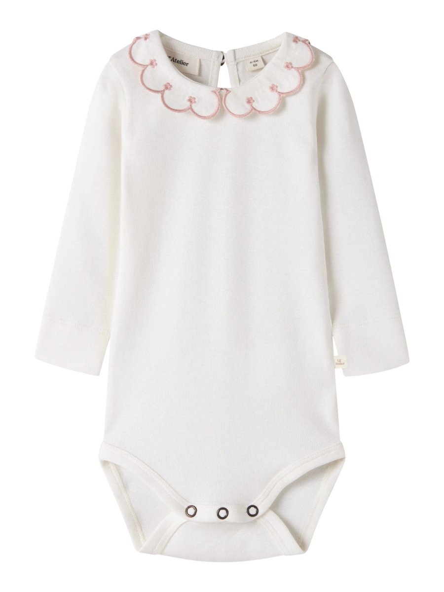 Lil' Atelier Baby FUNDO kragebody - Coconut Milk | Rose Tan | Torgunns Barneklær AS