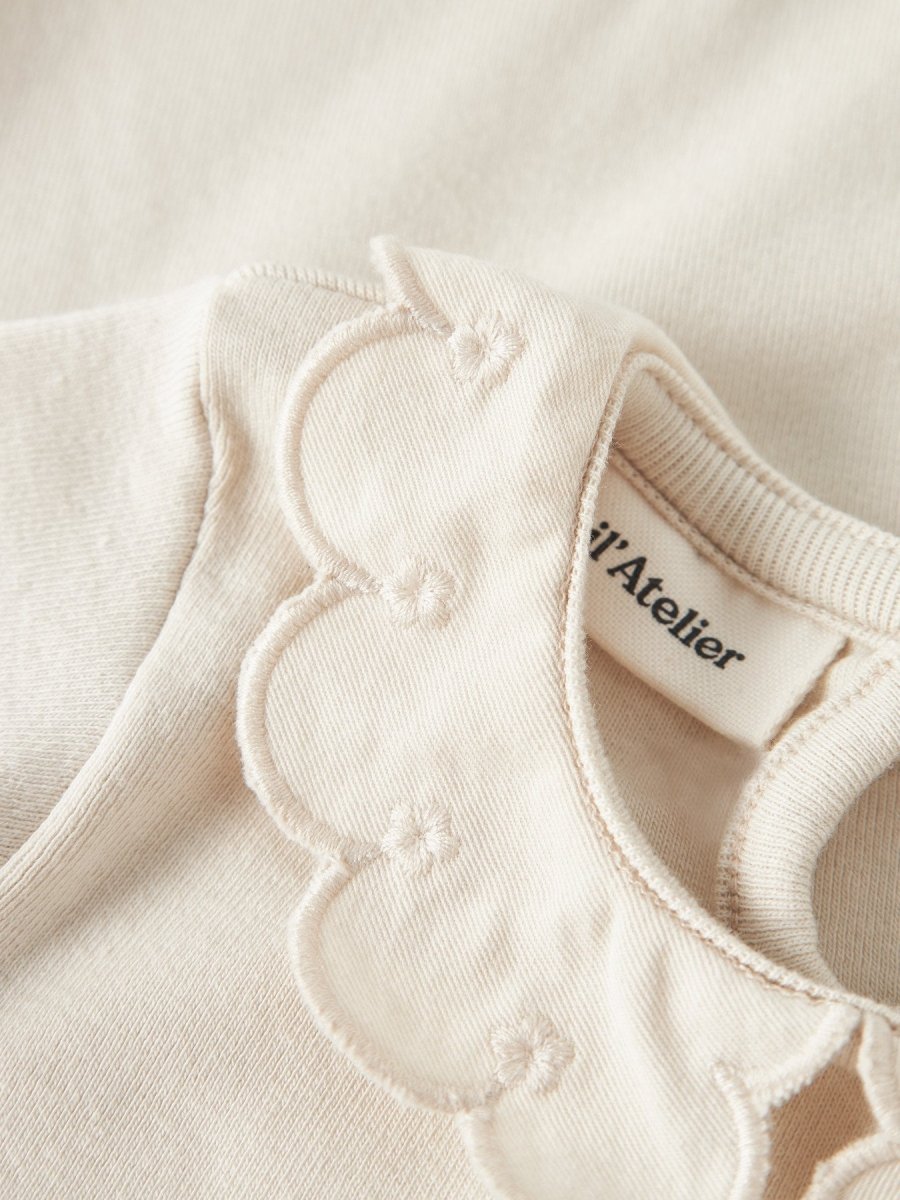 Lil' Atelier Baby FUNDO LUS LS SLIM BODY - Turtledove | Torgunns Barneklær AS