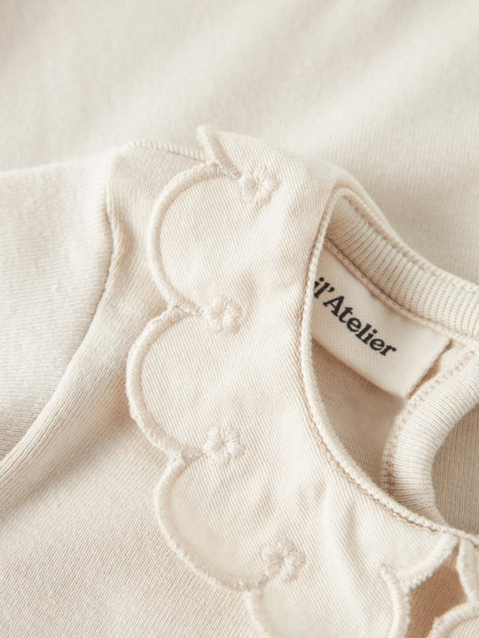 Lil' Atelier Baby FUNDO LUS LS SLIM BODY - Turtledove | Torgunns Barneklær AS