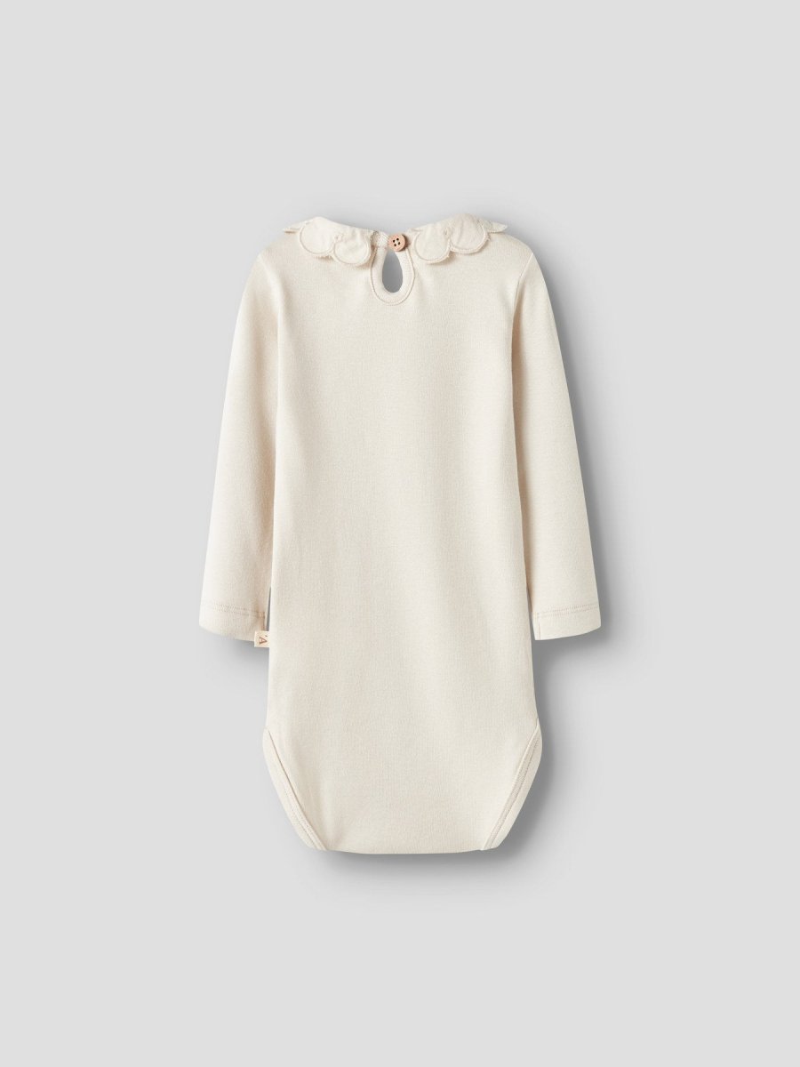 Lil' Atelier Baby FUNDO LUS LS SLIM BODY - Turtledove | Torgunns Barneklær AS