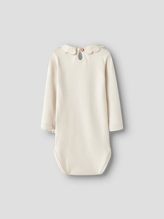 Lil' Atelier Baby FUNDO LUS LS SLIM BODY - Turtledove | Torgunns Barneklær AS