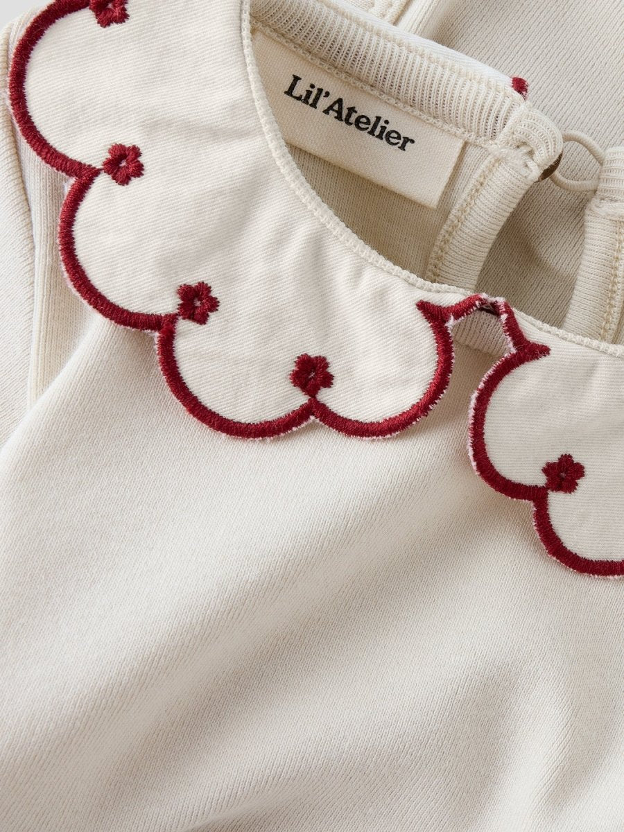 Lil' Atelier Baby FUNDO LUS LS SLIM BODY - Turtledove | RED DAHLIA | Torgunns Barneklær AS