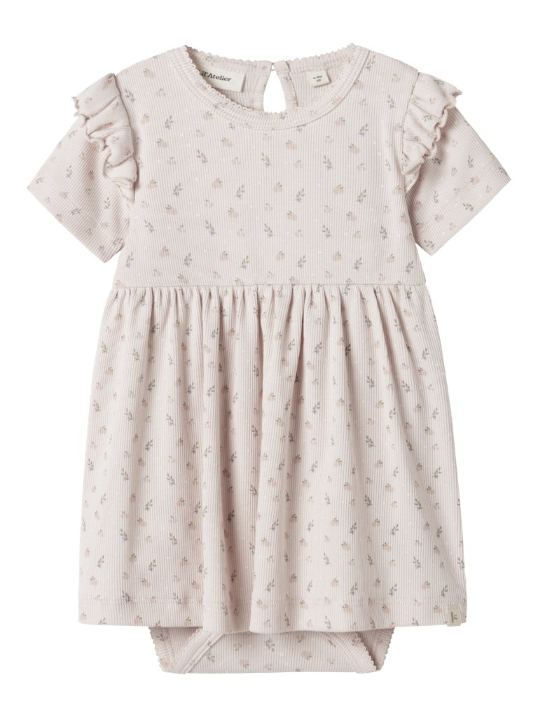 Lil' Atelier Baby GAGO KEF SS BODY DRESS - Peach Blush | Torgunns Barneklær AS