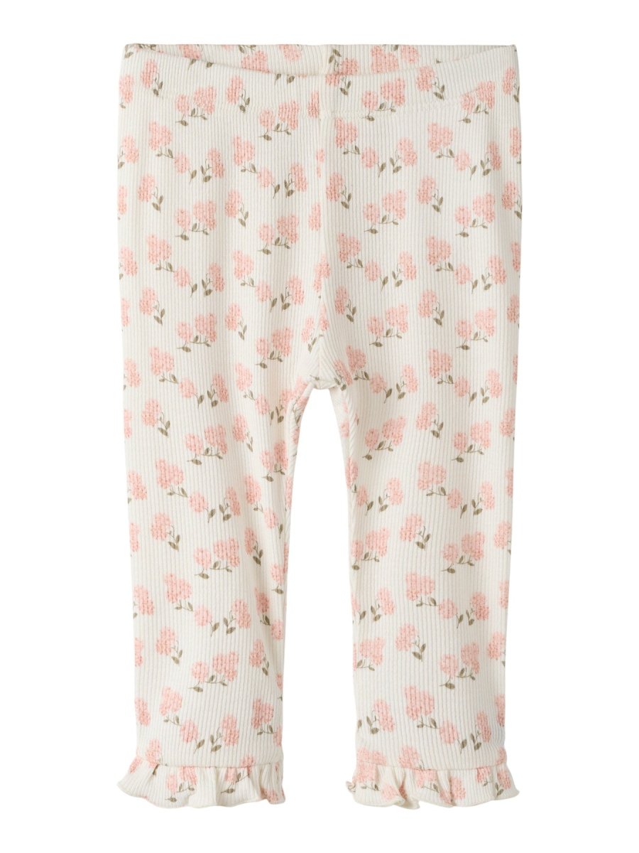 Lil' Atelier Baby GAGO KNY SLIM LEGGINGS - Coconut Milk | Hydrangea | Torgunns Barneklær AS