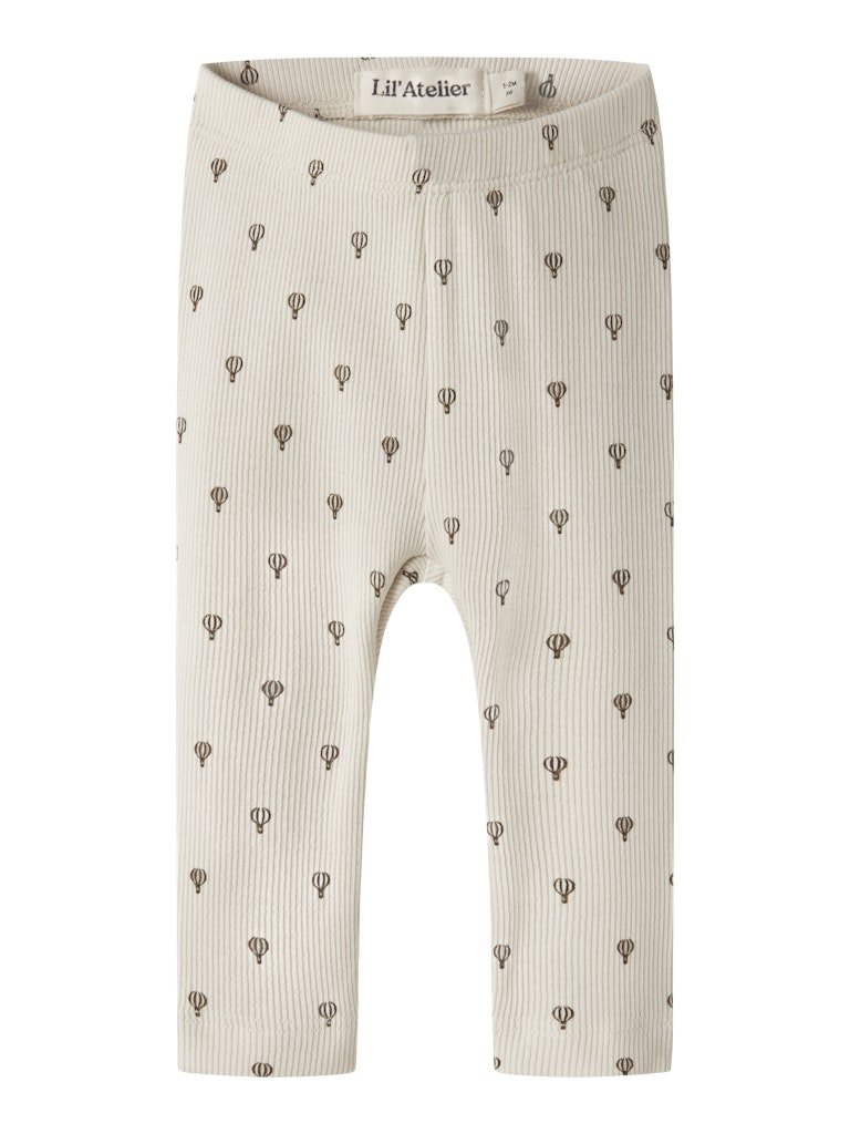 Lil' Atelier Baby GAGO KYE SLIM LEGGINGS NOOS - Turtledove | Air Balloon | Torgunns Barneklær AS