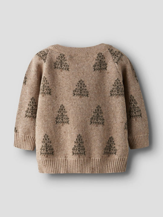 Lil' Atelier Baby GALTO BOB LS KNIT - Oxford Tan | Torgunns Barneklær AS