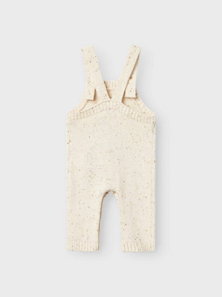 Lil' Atelier Baby GALTO FIG KNIT OVERALL - Turtledove | Torgunns Barneklær AS