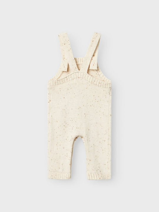 Lil' Atelier Baby GALTO FIG KNIT OVERALL - Turtledove | Torgunns Barneklær AS