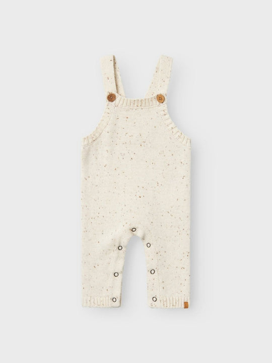 Lil' Atelier Baby GALTO FIG KNIT OVERALL - Turtledove | Torgunns Barneklær AS