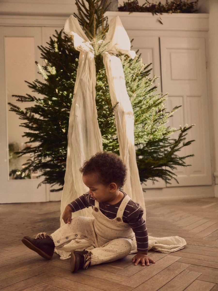 Lil' Atelier Baby GALTO FIG KNIT OVERALL - Turtledove | Torgunns Barneklær AS