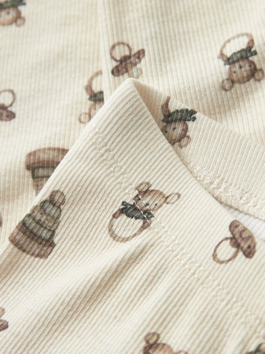 Lil' Atelier Baby GAVO ELF SLIM LEGGING NOOS - Turtledove | TOY | Torgunns Barneklær AS