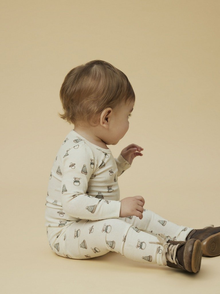Lil' Atelier Baby GAVO EMO LS SLIM BODY NOOS - Turtledove | TOY | Torgunns Barneklær AS