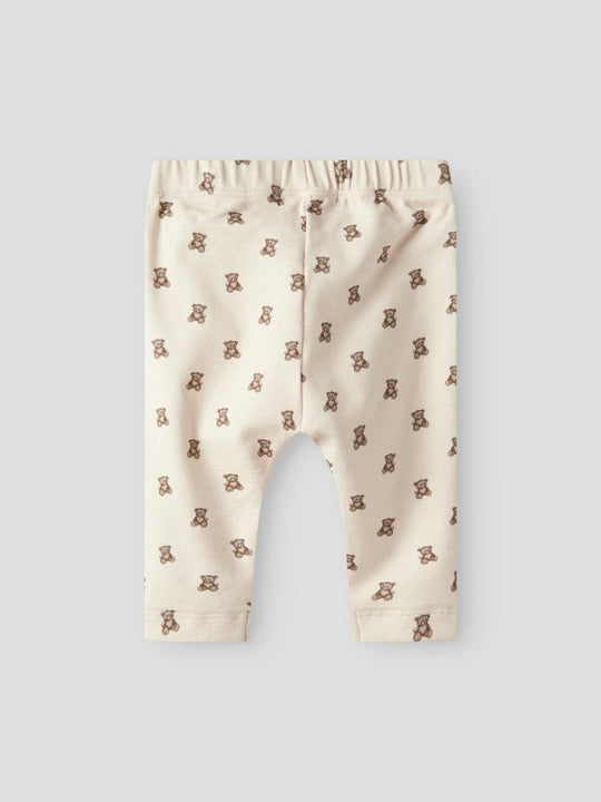 Lil' Atelier Baby GAYO ELI REG PANT NOOS - Turtledove | TEDDYBEAR | Torgunns Barneklær AS