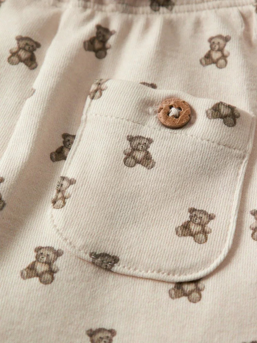 Lil' Atelier Baby GAYO ELI REG PANT NOOS - Turtledove | TEDDYBEAR | Torgunns Barneklær AS