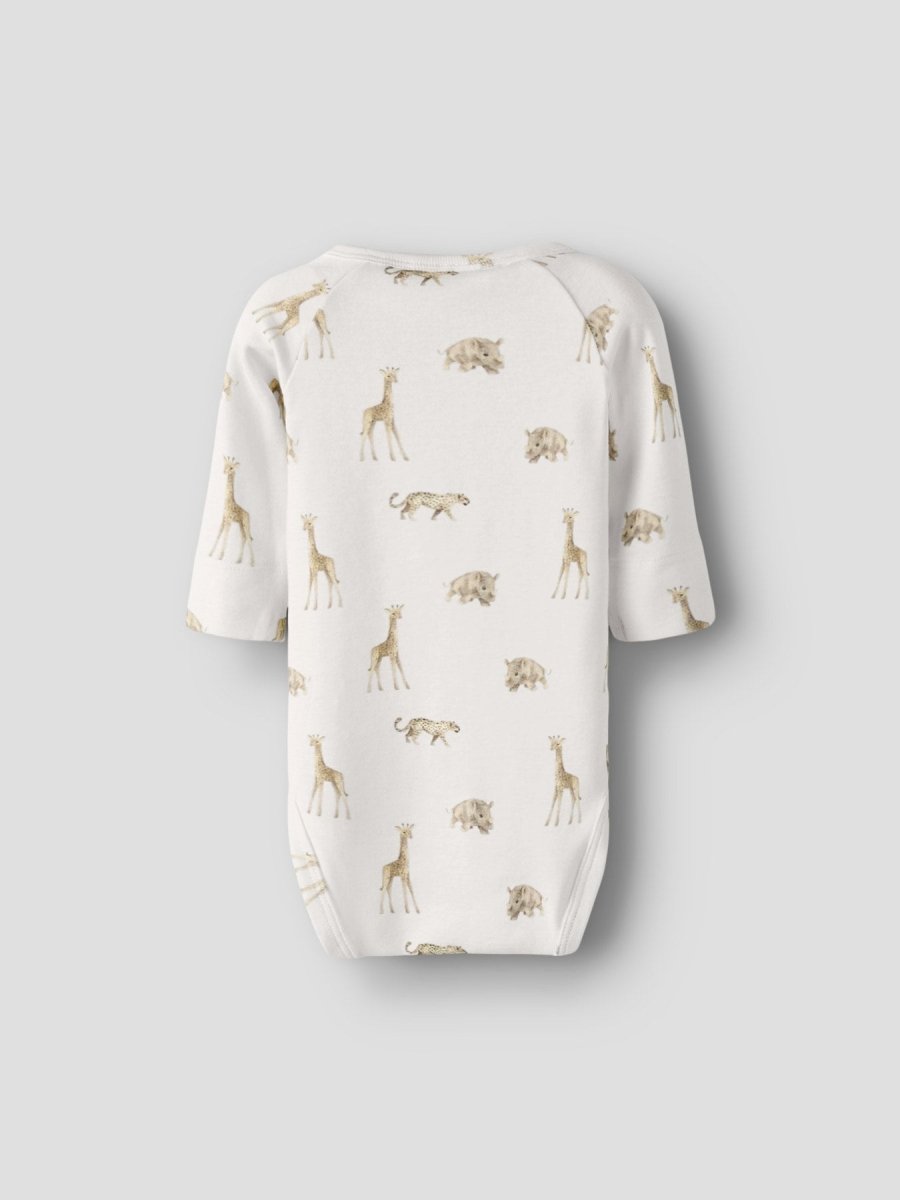 Lil' Atelier Baby GAYO ELM LS SLIM BODY NOOS - Coconut Milk | Little Africa | Torgunns Barneklær AS
